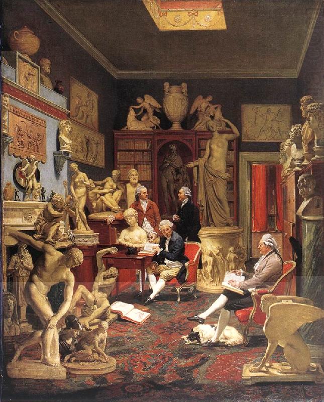 ZOFFANY  Johann Charles Towneley in his Sculpture Gallery china oil painting image